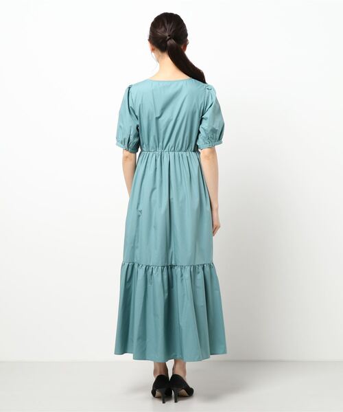 N.（N. Natural Beauty Basic）（エヌエヌナチュラルビューティーベーシック）の「フロントギャザーワンピース（ワンピース・レディース・ホワイト/ブラック/グリーン・MEDIUM）」の17枚目の写真