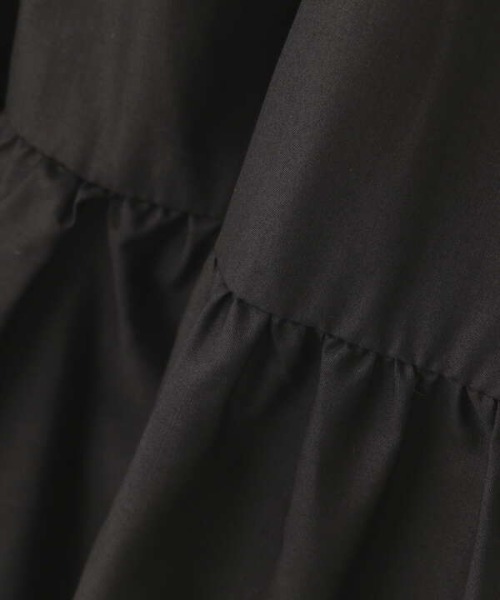 N.（N. Natural Beauty Basic）（エヌエヌナチュラルビューティーベーシック）の「フロントギャザーワンピース（ワンピース・レディース・ホワイト/ブラック/グリーン・MEDIUM）」の8枚目の写真