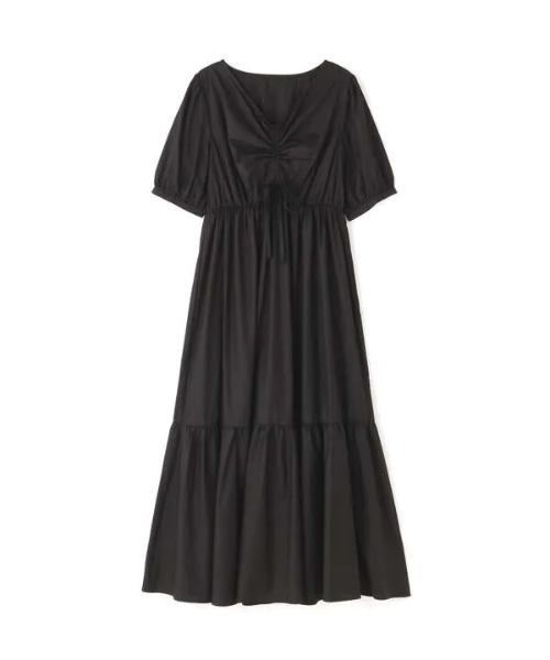 N.（N. Natural Beauty Basic）（エヌエヌナチュラルビューティーベーシック）の「フロントギャザーワンピース（ワンピース・レディース・ホワイト/ブラック/グリーン・MEDIUM）」の7枚目の写真