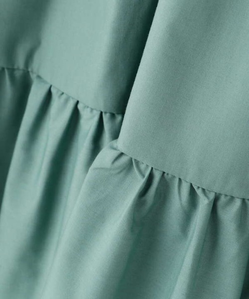 N.（N. Natural Beauty Basic）（エヌエヌナチュラルビューティーベーシック）の「フロントギャザーワンピース（ワンピース・レディース・ホワイト/ブラック/グリーン・MEDIUM）」の11枚目の写真