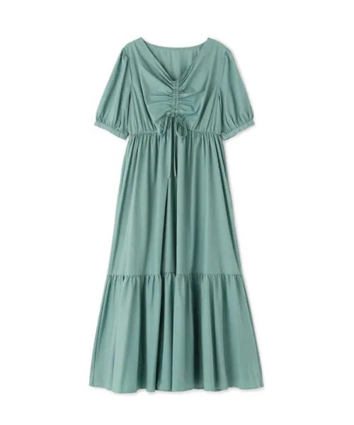 N.（N. Natural Beauty Basic）（エヌエヌナチュラルビューティーベーシック）の「フロントギャザーワンピース（ワンピース・レディース・ホワイト/ブラック/グリーン・MEDIUM）」の10枚目の写真