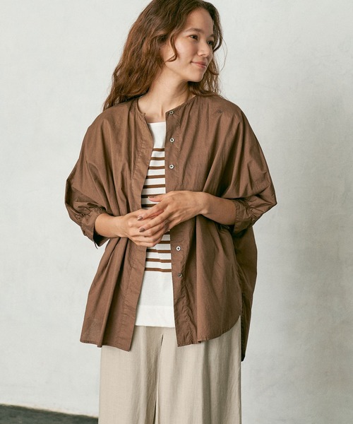 PUAL CE CIN(ピュアルセシン)の「シルケットパネルボーダーTシャツ(Tシャツ/カットソー・レディース・ブラック/ブラウン/グリーン/ブルー・FREE)」の9枚目の写真