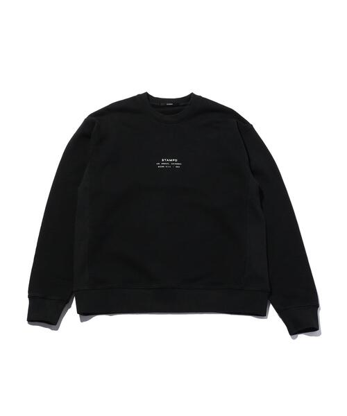 STAMPD(スタンプド)の「<STAMPD> STACKED LOGO CN/スウェット(スウェット・メンズ・ブラック/ナチュラル・MEDIUM/L/X-LARGE)」の1枚目の写真
