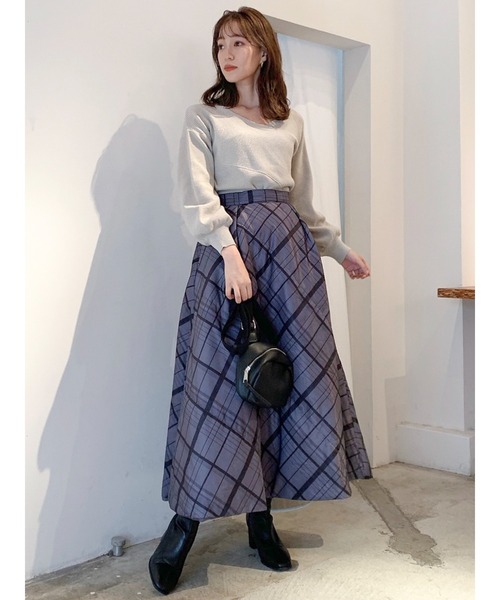 dazzlin(ダズリン)の「ナイロンボリュームドールスカート(スカート・レディース・ブラウン/グレー・FREE)」の14枚目の写真