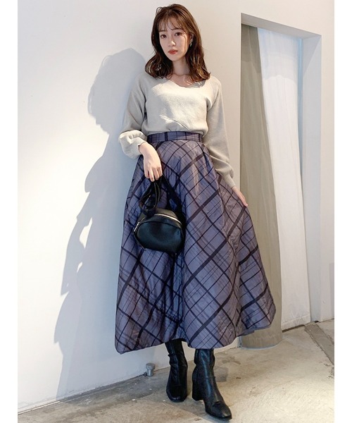 dazzlin(ダズリン)の「ナイロンボリュームドールスカート(スカート・レディース・ブラウン/グレー・FREE)」の15枚目の写真