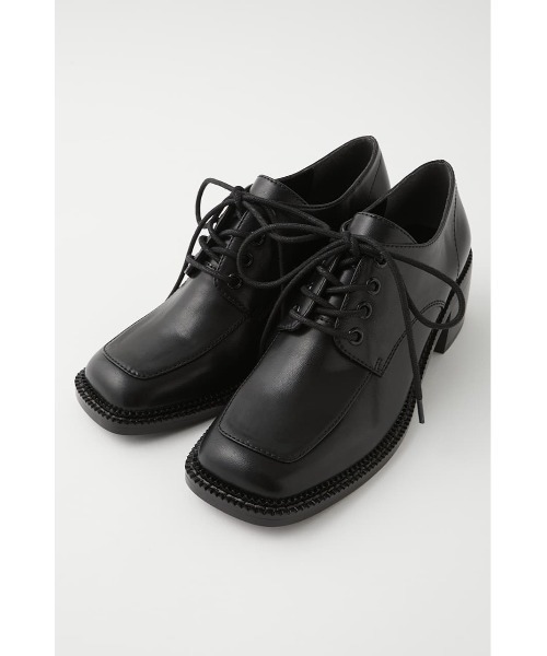 MOUSSY(マウジー)の「LACE UP SQUARE シューズ(ブーツ・レディース・ブラック/アイボリー・LARGE/SMALL/MEDIUM)」の14枚目の写真