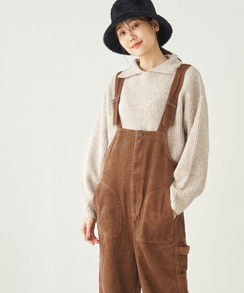 ディッキーズ　ブラウン サスペンダー付きオーバーオール 40x32 Dickies（ディッキーズ）｜サロペット/オーバーオール（ブラウン