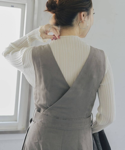 URBAN RESEARCH ROSSO(アーバンリサーチロッソ)の「ハイネックシアーニットプルオーバー(ニット/セーター・レディース・ブラック/グリーン/オフホワイト・FREE)」の9枚目の写真