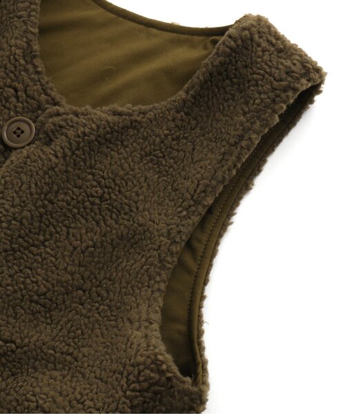 F.O.U（エフオーユー）の「リバーシブルオーバーベスト_ジュニア（ベスト・キッズ・ネイビー/カーキ・160/150）」の18枚目の写真