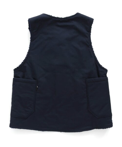 F.O.U（エフオーユー）の「リバーシブルオーバーベスト_ジュニア（ベスト・キッズ・ネイビー/カーキ・160/150）」の6枚目の写真