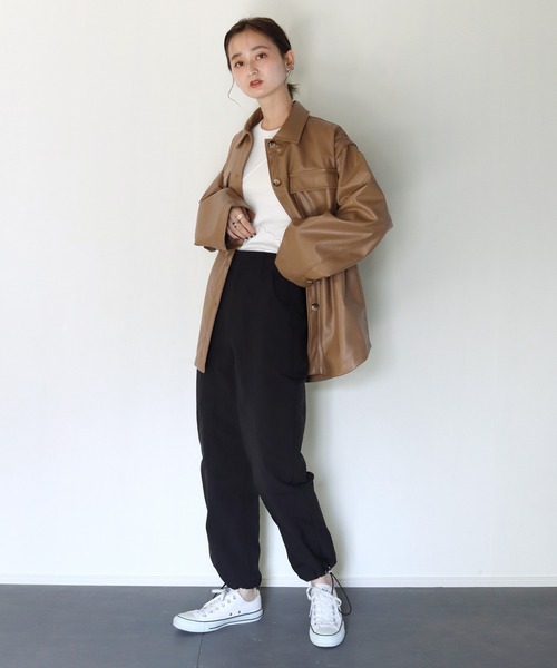 CLEIO（クレイオ）の「【CLEIO】フェイクレザー2WAYブルゾン