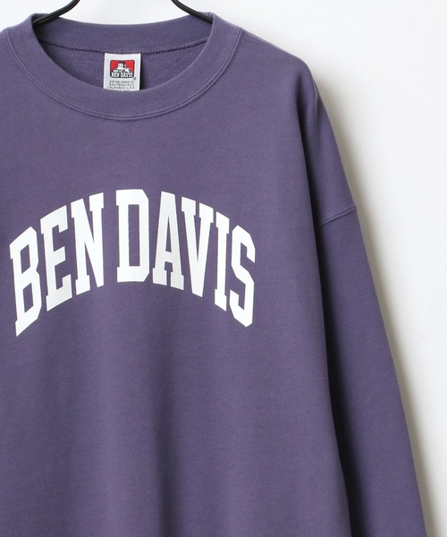 BEN DAVIS（ベンデイビス）の「BEN DAVIS/ベンデイビス ビッグシルエット カレッジ ロゴ スウェット トレーナー（スウェット・メンズ・チャコールグレー/アッシュグレー/パープル/ネイビー・M/L/XL）」の4枚目の写真