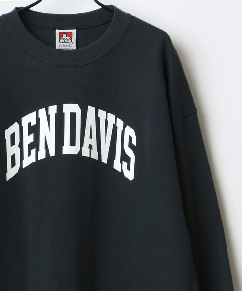 BEN DAVIS（ベンデイビス）の「BEN DAVIS/ベンデイビス ビッグシルエット カレッジ ロゴ スウェット トレーナー（スウェット・メンズ・チャコールグレー/アッシュグレー/パープル/ネイビー・M/L/XL）」の2枚目の写真