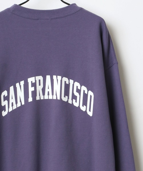 BEN DAVIS（ベンデイビス）の「BEN DAVIS/ベンデイビス ビッグシルエット カレッジ ロゴ スウェット トレーナー（スウェット・メンズ・チャコールグレー/アッシュグレー/パープル/ネイビー・M/L/XL）」の9枚目の写真