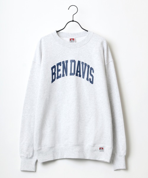 BEN DAVIS（ベンデイビス）の「BEN DAVIS/ベンデイビス ビッグシルエット カレッジ ロゴ スウェット トレーナー（スウェット・メンズ・チャコールグレー/アッシュグレー/パープル/ネイビー・M/L/XL）」の5枚目の写真