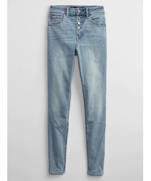 GAP（ギャップ）の「ウォッシュウェル(TM) ハイライズ レギングジーンズ（デニムパンツ・レディース・ライトインディゴブルー・24/25/26/27/30/28/29/23）」の2枚目の写真