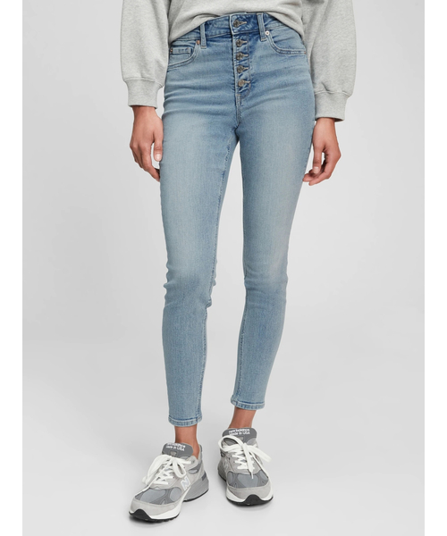 GAP（ギャップ）の「ウォッシュウェル(TM) ハイライズ レギングジーンズ（デニムパンツ・レディース・ライトインディゴブルー・24/25/26/27/30/28/29/23）」の10枚目の写真