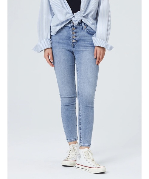 GAP（ギャップ）の「ウォッシュウェル(TM) ハイライズ レギングジーンズ（デニムパンツ・レディース・ライトインディゴブルー・24/25/26/27/30/28/29/23）」の12枚目の写真