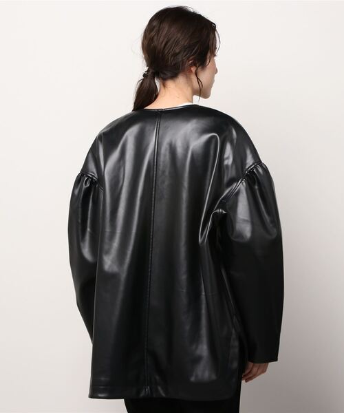 ジャケット・アウター CLANE VOLUME SLEEVE LEATHER BLOUSON CLANE（クラネ）の「CLANE VOLUME SLEEVE LEATHER BLOUSON