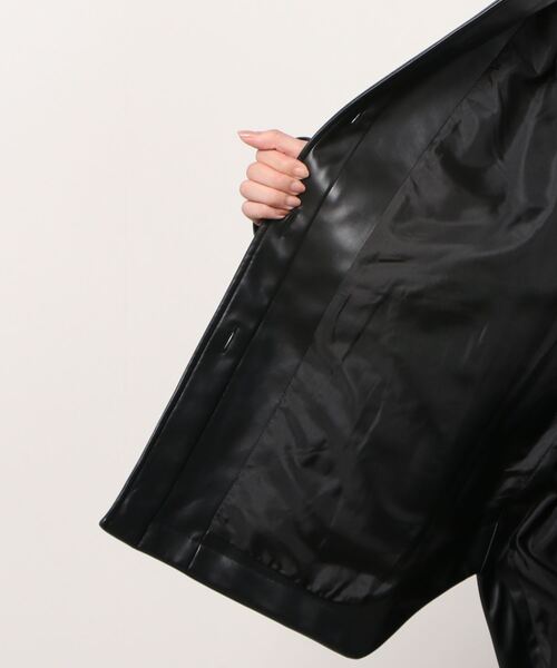 CLANE（クラネ）の「CLANE VOLUME SLEEVE LEATHER BLOUSON（ブルゾン
