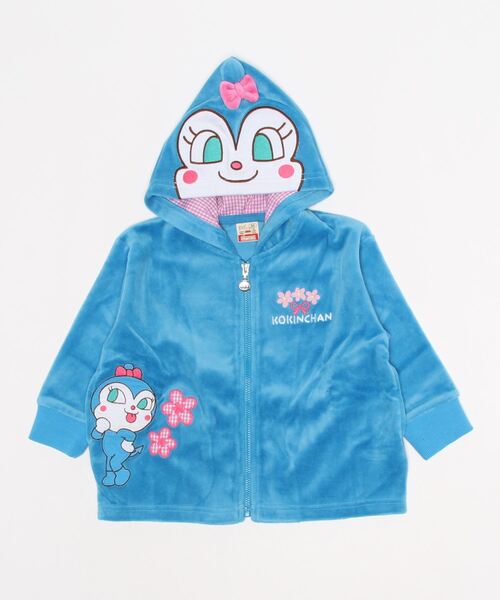 ANPANMAN KIDS COLLECTION（アンパンマンキッズコレクション）の「コキンちゃんなりきりパーカ（Tシャツ/カットソー・キッズ・ブルー・100cm/120cm/90cm/110cm）」の3枚目の写真