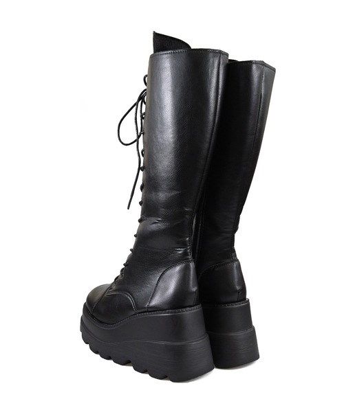 NOFALL（ノーフォール）の「レースアップトラックソールロングブーツ（ブーツ・レディース・ブラック・LL/S/M/L/3L/SS）」の21枚目の写真