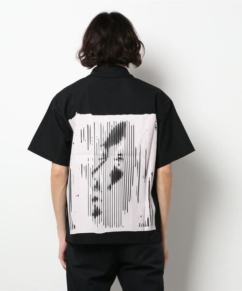 UP START（アップスタート）の「バックプリントオーバーシャツ（シャツ/ブラウス・メンズ・ブラック・LARGE）」の2枚目の写真