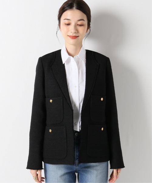 plage（プラージュ）の「【GIRL】ツィードノーカラージャケット