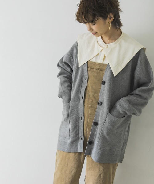 URBAN RESEARCH（アーバンリサーチ）の「ボーイフレンドVネックカーディガン（カーディガン/ボレロ・レディース・ライトベージュ/グレー/ピンク/ブルー系その他・FREE）」の10枚目の写真