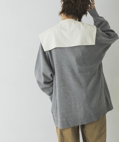 URBAN RESEARCH（アーバンリサーチ）の「ボーイフレンドVネックカーディガン（カーディガン/ボレロ・レディース・ライトベージュ/グレー/ピンク/ブルー系その他・FREE）」の7枚目の写真