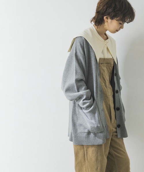 URBAN RESEARCH（アーバンリサーチ）の「ボーイフレンドVネックカーディガン（カーディガン/ボレロ・レディース・ライトベージュ/グレー/ピンク/ブルー系その他・FREE）」の14枚目の写真