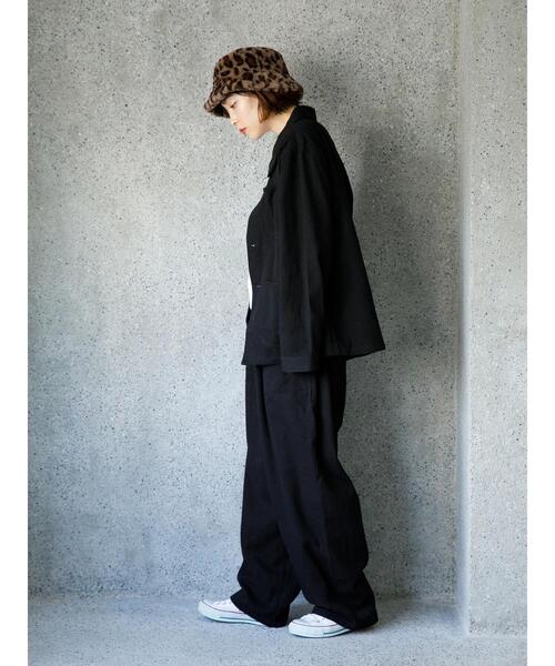 koe（コエ）の「ツイルベイカーバルーンパンツ*（その他パンツ・レディース・カーキ/ベージュ・L/M）」の6枚目の写真