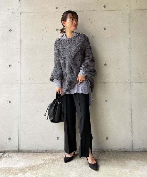 DouDou(ドゥドゥ)の「イージースリットパンツ(その他パンツ・レディース・ブラック/レッド/グリーン・FREE)」の16枚目の写真