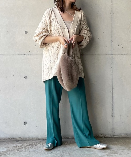 DouDou(ドゥドゥ)の「イージースリットパンツ(その他パンツ・レディース・ブラック/レッド/グリーン・FREE)」の22枚目の写真