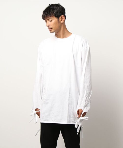 VIBGYOR（ヴィブジョー）の「【Re:one】-NINE NUTS-  LONG STRING TEE(MA)（Tシャツ/カットソー・メンズ・ホワイト/ブラック・FREE）」の16枚目の写真