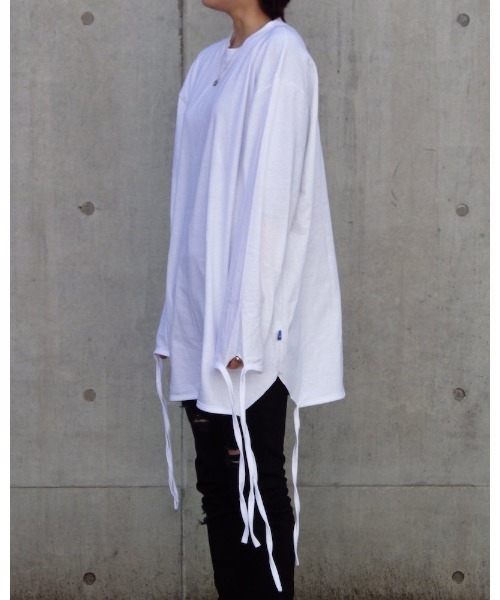 VIBGYOR（ヴィブジョー）の「【Re:one】-NINE NUTS-  LONG STRING TEE(MA)（Tシャツ/カットソー・メンズ・ホワイト/ブラック・FREE）」の8枚目の写真