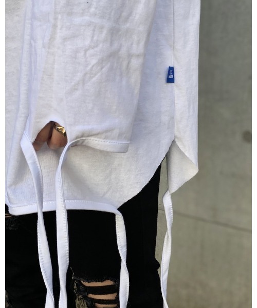 VIBGYOR（ヴィブジョー）の「【Re:one】-NINE NUTS-  LONG STRING TEE(MA)（Tシャツ/カットソー・メンズ・ホワイト/ブラック・FREE）」の9枚目の写真