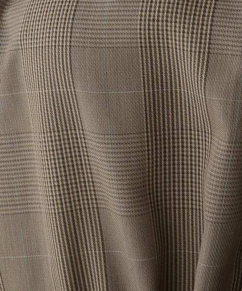 AG by aquagirl(エージーバイアクアガール)の「◆オーバーチェックスタンドネックギャザーワンピース【WEB限定サイズ】(ワンピース・レディース・グレー系1/ブラウン系2・34/36/38/40)」の3枚目の写真