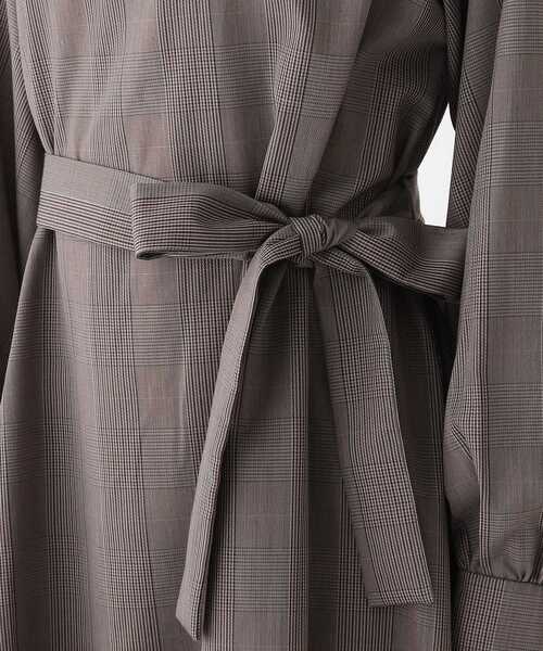 AG by aquagirl(エージーバイアクアガール)の「◆オーバーチェックスタンドネックギャザーワンピース【WEB限定サイズ】(ワンピース・レディース・グレー系1/ブラウン系2・34/36/38/40)」の15枚目の写真