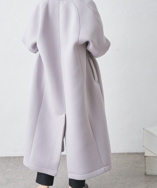 BONbazaar(ボンバザール)の「★OT★《ハンサムな女性に変身》スタンドカラーロングコート(その他アウター・レディース・モカ/ライトグレー・FREE)」の12枚目の写真