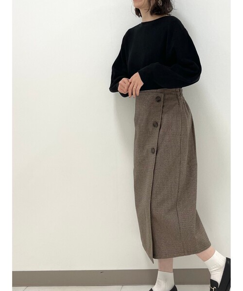 DRESKIP（ドレスキップ）の「◆袖タックニット（ニット/セーター・レディース・ブルー/ブラック/サンドベージュ/ダークブラウン・02/04/03）」の17枚目の写真