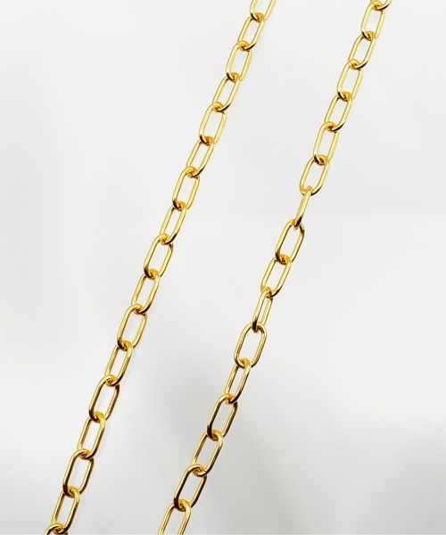 ISOLATION（アイソレーション）の「【ISOLATION / アイソレーション】silver 925 Azuki Chain Necklace/アズキチェーンネックレス（ネックレス・レディース・ゴールド/シルバー×ゴールド・43cm）」の6枚目の写真