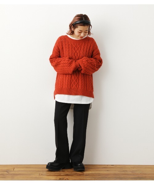 RODEO CROWNS WIDE BOWL（ロデオクラウンズワイドボウル）の「EASY COLOR スラックスパンツ（スラックス・レディース・グリーン/オレンジ/ブラック・MEDIUM/SMALL）」の10枚目の写真