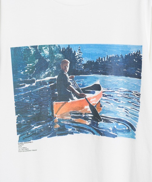 JANESMITH（ジェーンスミス）の「JANESMITH ジェーンスミス / PADDLER & 6PM SHORT SLEEVE T-SHIRT グラフィックプリントビッグシルエットTシャツ / 22SCT-#160S-CA（Tシャツ/カットソー・レディース・ホワイト/ブラック・MEDIUM/X-LARGE/LARGE/SMALL）」の5枚目の写真