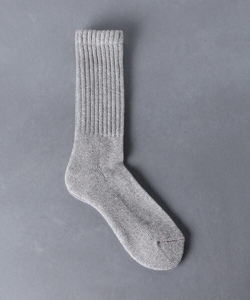 ROTOTO(ロトト)の「<ROTOTO(ロトト)> ルーズ パイル ソックス(ソックス/靴下・メンズ・ホワイト/グレー・FREE)」の2枚目の写真