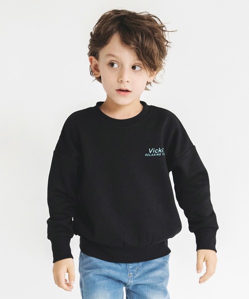 BRANSHES（ブランシェス）の「【あったか】グラフィック裏起毛トレーナー（スウェット・キッズ・キャメル/グレー/アイボリー/ベージュ/ブルー/チャコールグレー/パープル/ブラック/グリーン/レッド・110/150/130/120/140/100）」の19枚目の写真