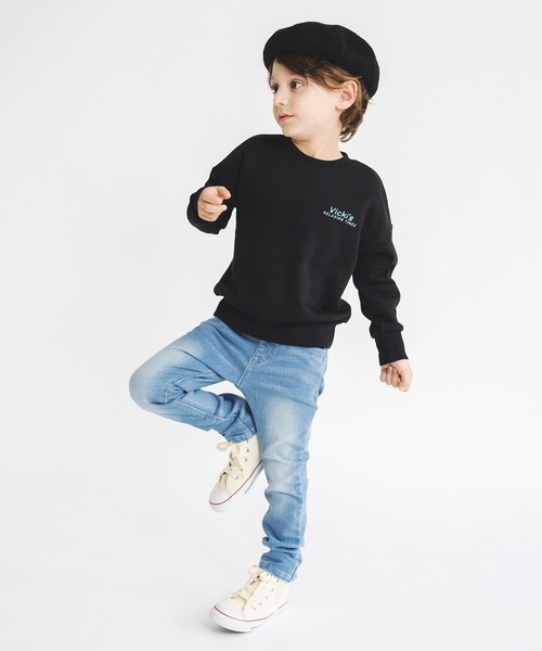 BRANSHES（ブランシェス）の「【あったか】グラフィック裏起毛トレーナー（スウェット・キッズ・キャメル/グレー/アイボリー/ベージュ/ブルー/チャコールグレー/パープル/ブラック/グリーン/レッド・110/150/130/120/140/100）」の18枚目の写真