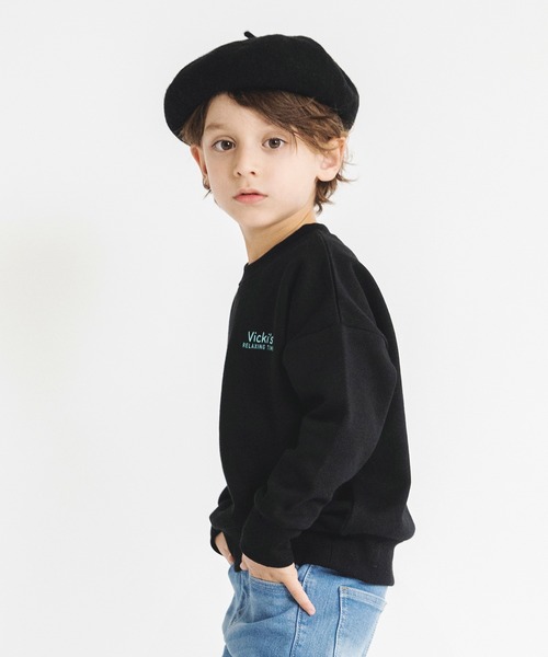 BRANSHES（ブランシェス）の「【あったか】グラフィック裏起毛トレーナー（スウェット・キッズ・キャメル/グレー/アイボリー/ベージュ/ブルー/チャコールグレー/パープル/ブラック/グリーン/レッド・110/150/130/120/140/100）」の20枚目の写真