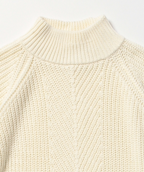 BEAMS BOY（ビームスボーイ）の「BEAMS BOY / 3ゲージ 畦編み ハイネック ショートスリーブ（ニット/セーター・レディース・ホワイト/レッド/ネイビー・ONE SIZE）」の14枚目の写真