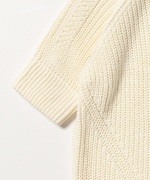 BEAMS BOY（ビームスボーイ）の「BEAMS BOY / 3ゲージ 畦編み ハイネック ショートスリーブ（ニット/セーター・レディース・ホワイト/レッド/ネイビー・ONE SIZE）」の15枚目の写真